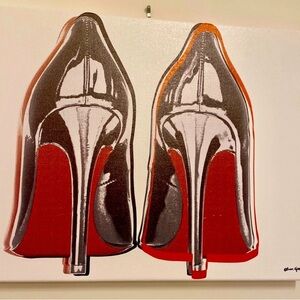 Oliver gal red bottom heel Louboutin Canvas 16”x20”